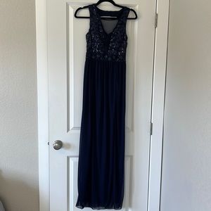 Navy prom dress